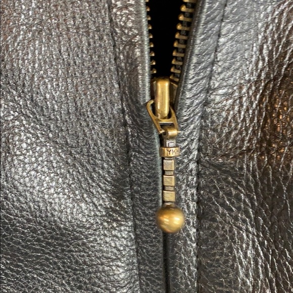 SOLD Wilsons black leather jacket - Picture 6 of 7